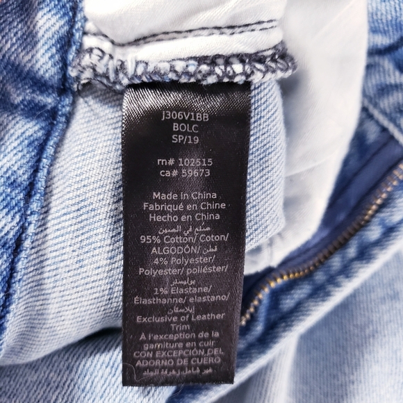 John Varvatos Bowery Slim Straight Leg Jeans In Blue Ice Men's 31 x 32 - Picture 9 of 11